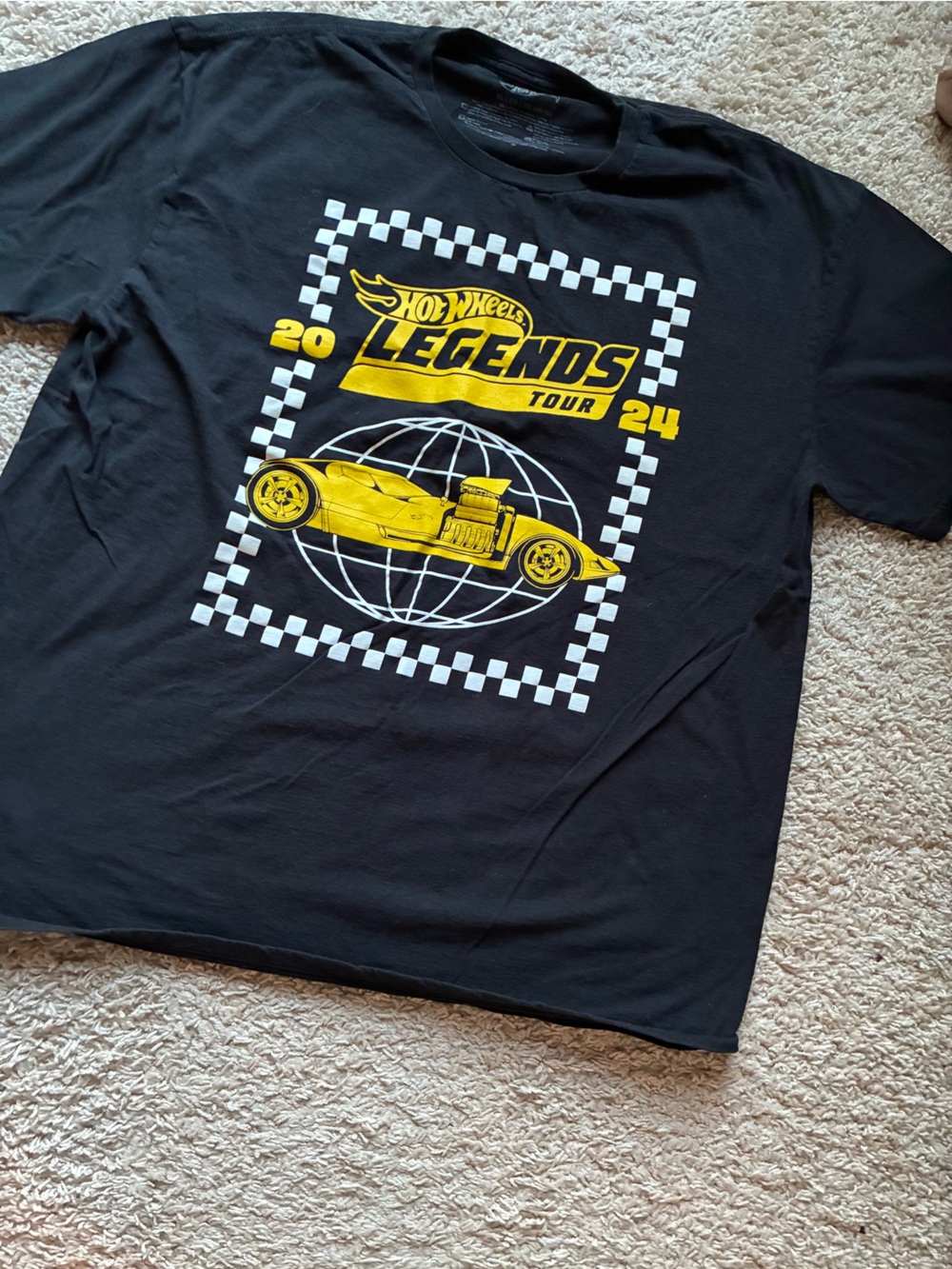 Hot Wheels Legends Tour 2024 Black & Yellow Graphic Tee